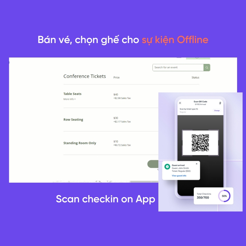 Bán vé quản lý webinar workshop